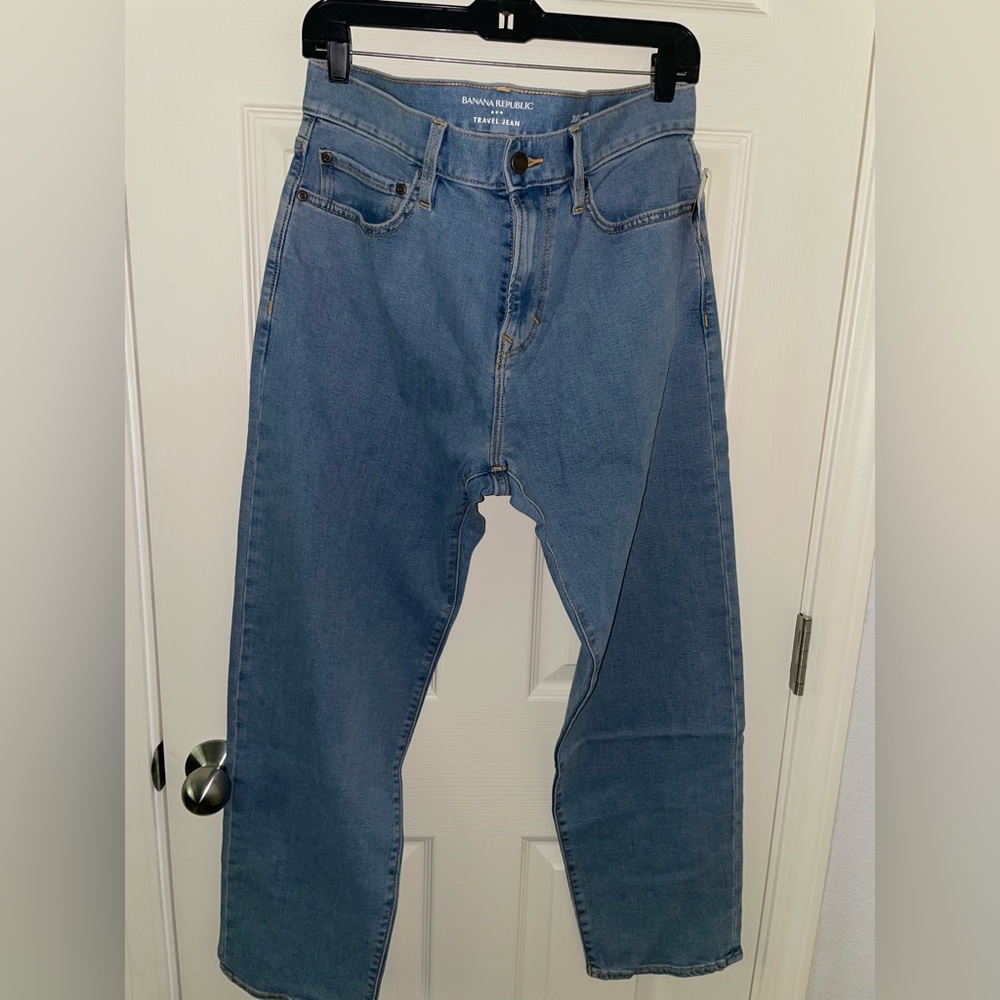 Banana Republic Blue Straight Jeans Classic Denim